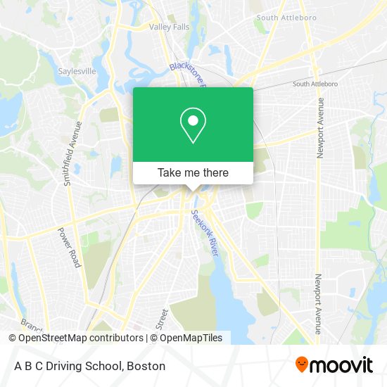 A B C Driving School map