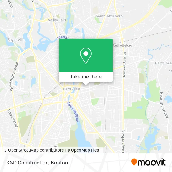 K&D Construction map