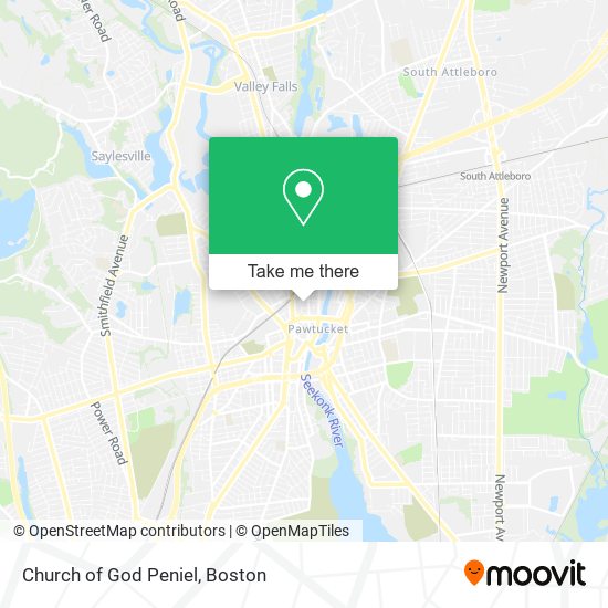 Church of God Peniel map