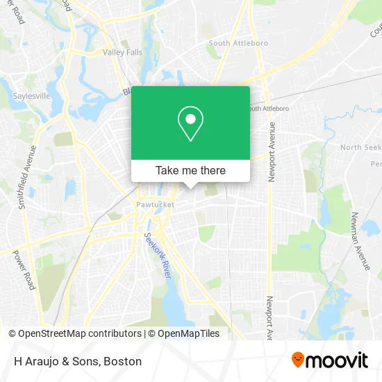 H Araujo & Sons map