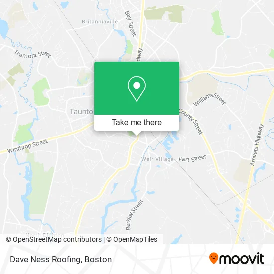 Dave Ness Roofing map
