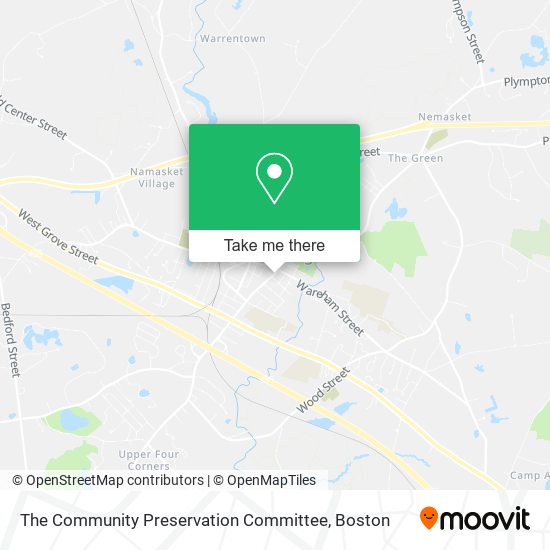 The Community Preservation Committee map