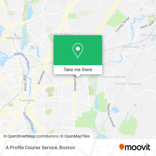 A Profile Courier Service map