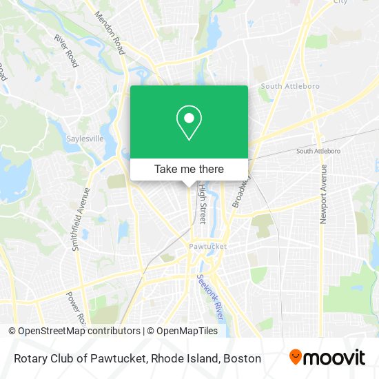 Rotary Club of Pawtucket, Rhode Island map