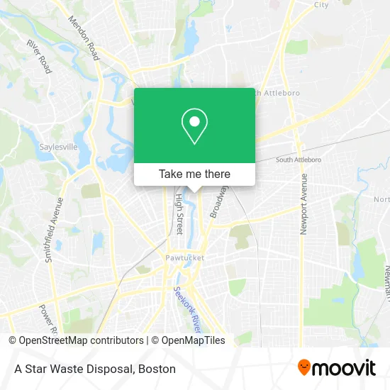 A Star Waste Disposal map