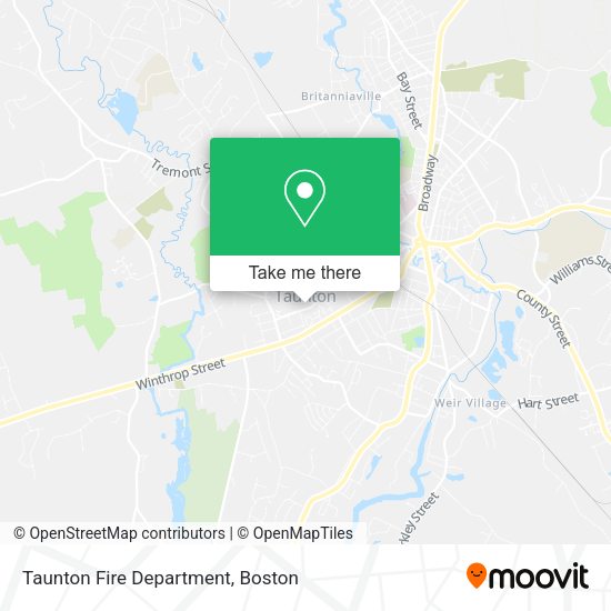 Taunton Fire Department map