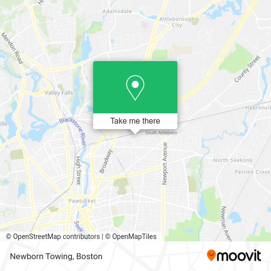 Newborn Towing map