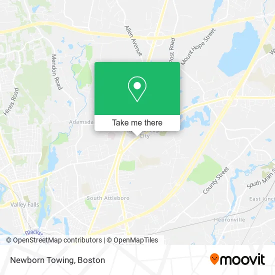 Newborn Towing map