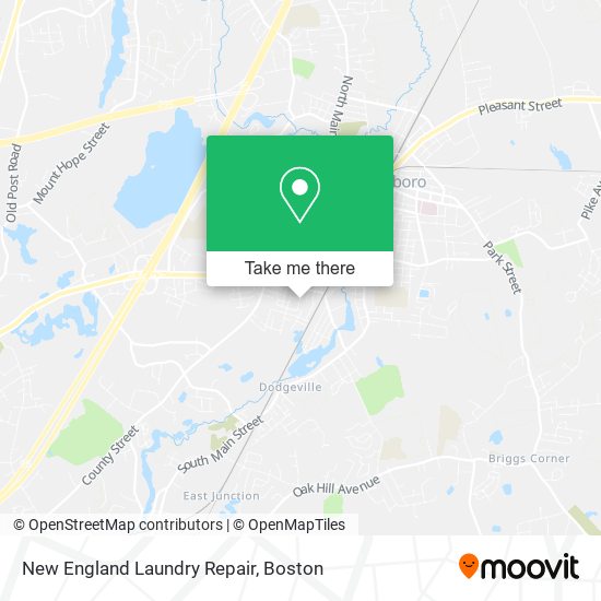 New England Laundry Repair map