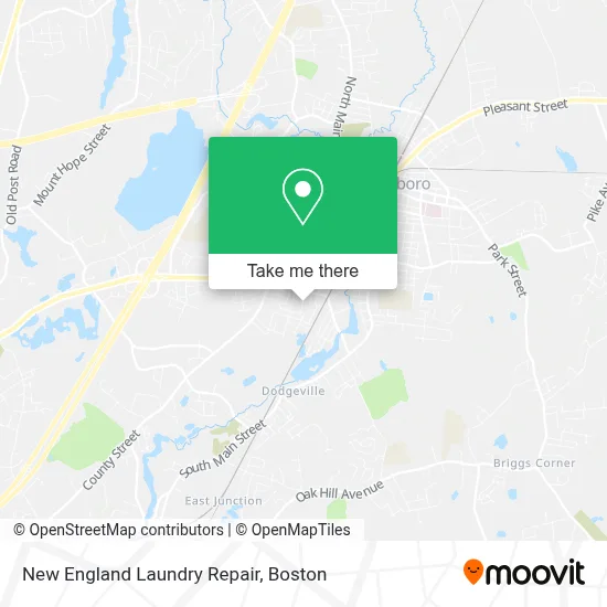 New England Laundry Repair map