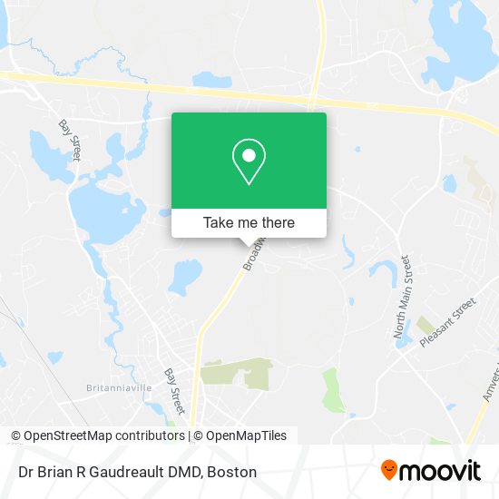 Mapa de Dr Brian R Gaudreault DMD