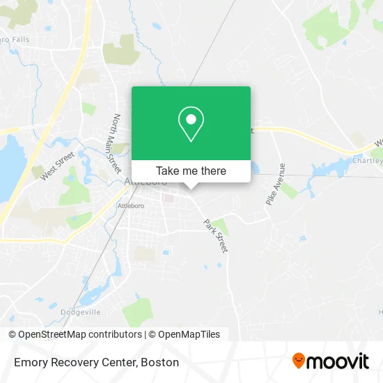 Emory Recovery Center map