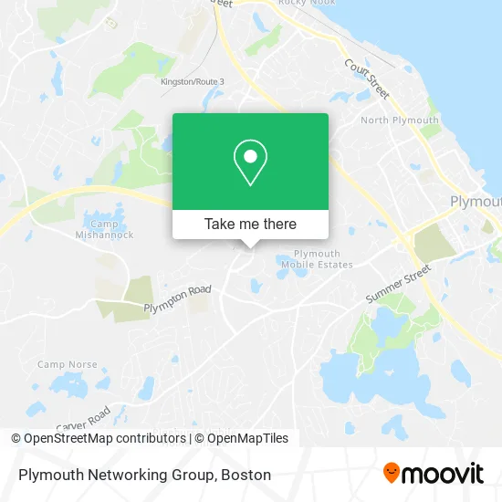Plymouth Networking Group map