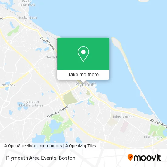Plymouth Area Events map