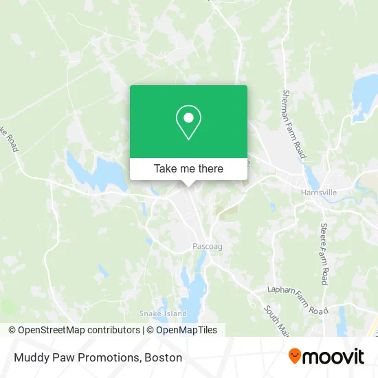 Muddy Paw Promotions map
