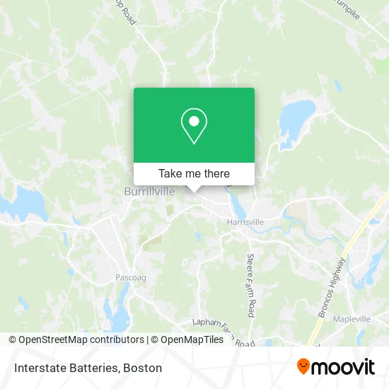 Interstate Batteries map