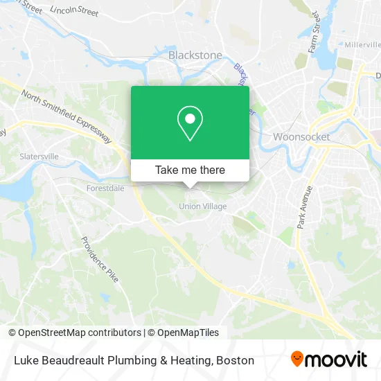 Luke Beaudreault Plumbing & Heating map