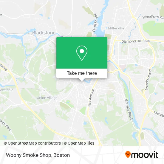 Woony Smoke Shop map