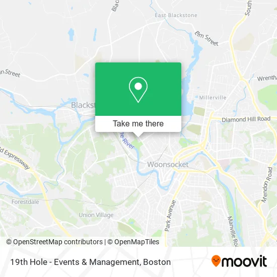 19th Hole - Events & Management map