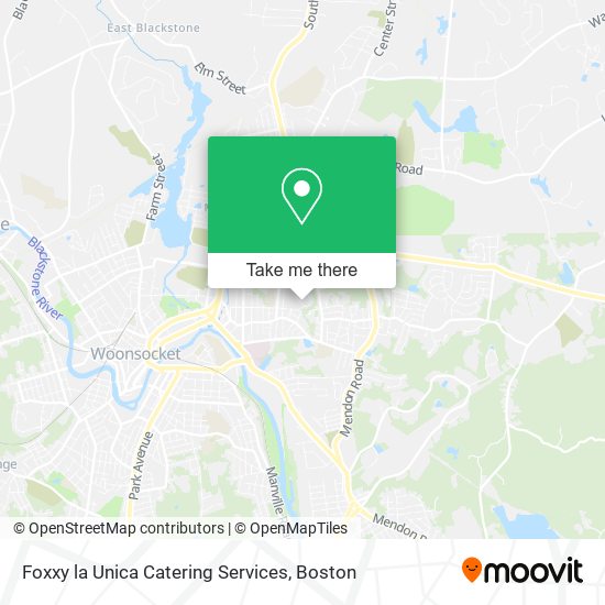 Foxxy la Unica Catering Services map