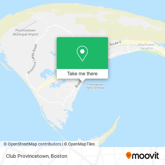 Club Provincetown map