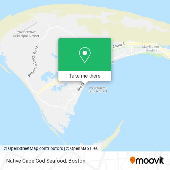 Native Cape Cod Seafood map