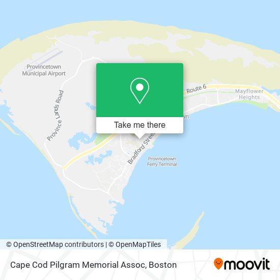 Mapa de Cape Cod Pilgram Memorial Assoc