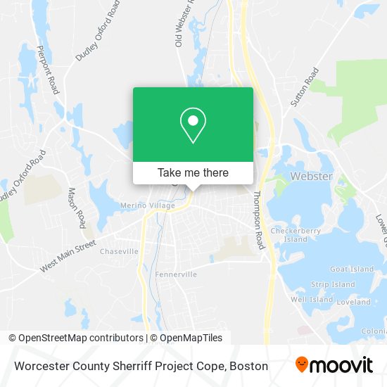 Mapa de Worcester County Sherriff Project Cope