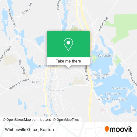 Mapa de Whitinsville Office