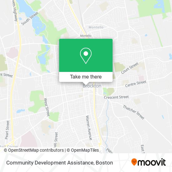 Community Development Assistance map