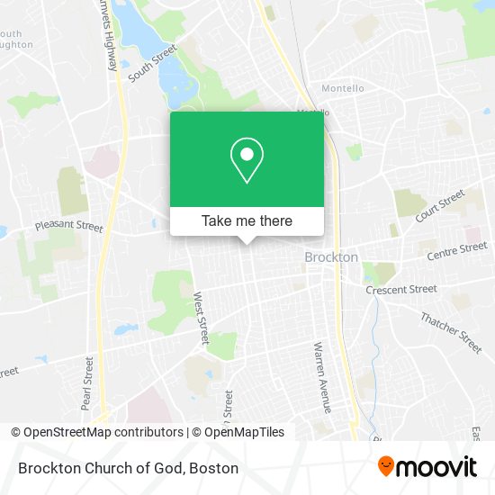 Brockton Church of God map