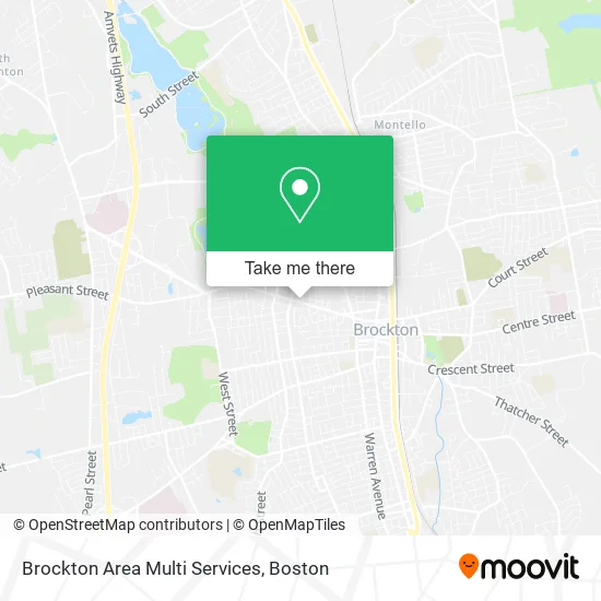 Brockton Area Multi Services map