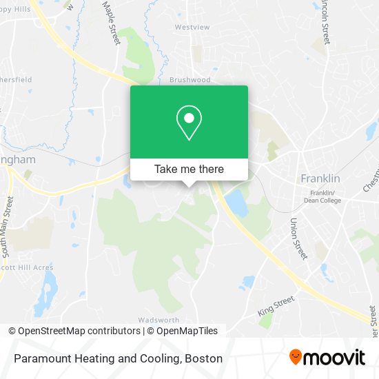 Mapa de Paramount Heating and Cooling