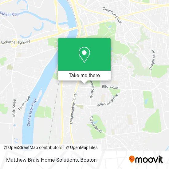 Matthew Brais Home Solutions map