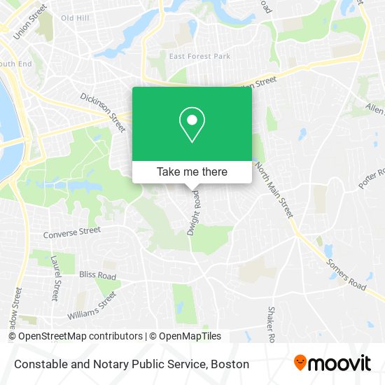 Constable and Notary Public Service map