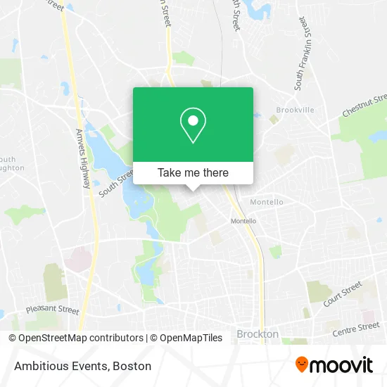 Ambitious Events map