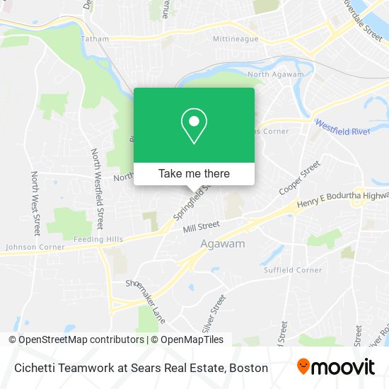 Mapa de Cichetti Teamwork at Sears Real Estate