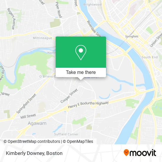 Kimberly Downey map