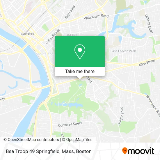 Bsa Troop 49 Springfield, Mass map