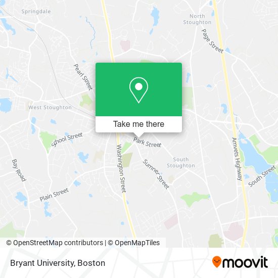 Mapa de Bryant University