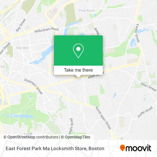 East Forest Park Ma Locksmith Store map