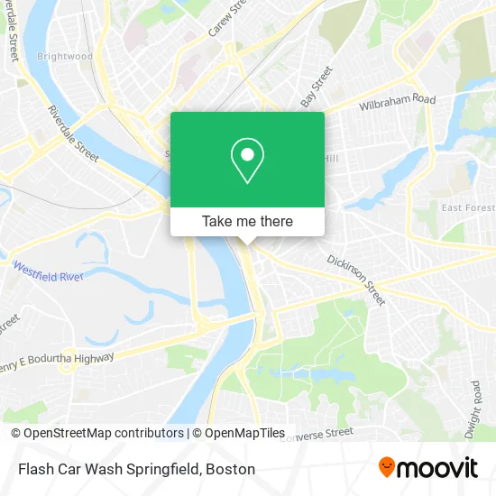Flash Car Wash Springfield map