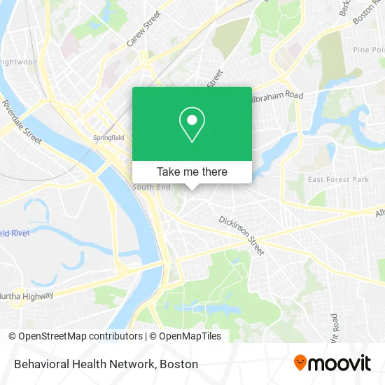 Mapa de Behavioral Health Network