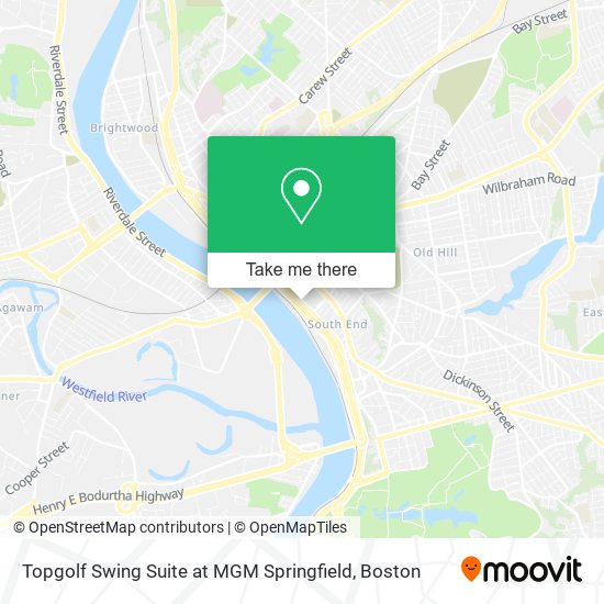 Mapa de Topgolf Swing Suite at MGM Springfield