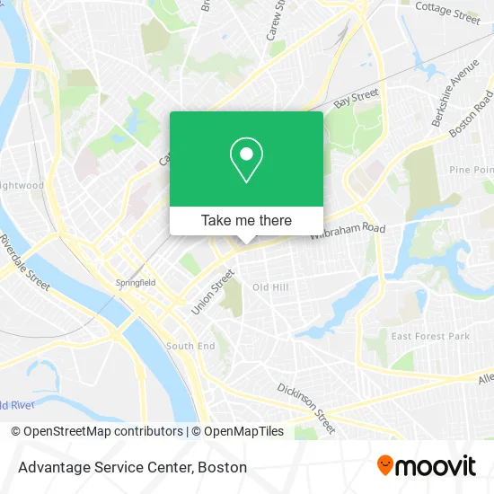 Advantage Service Center map