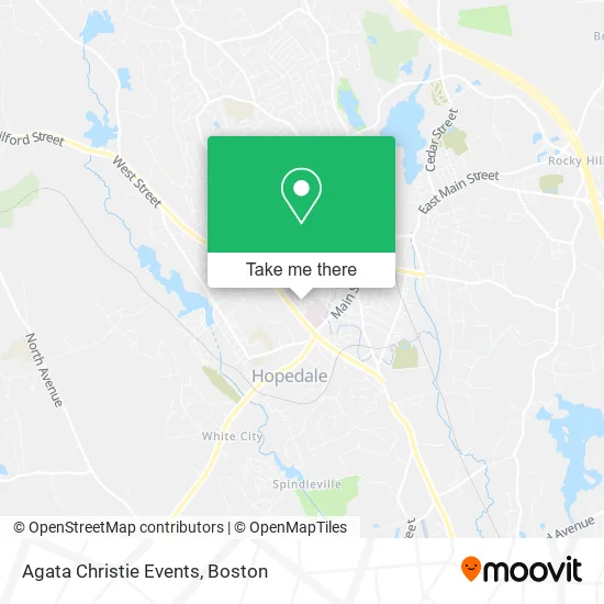 Agata Christie Events map