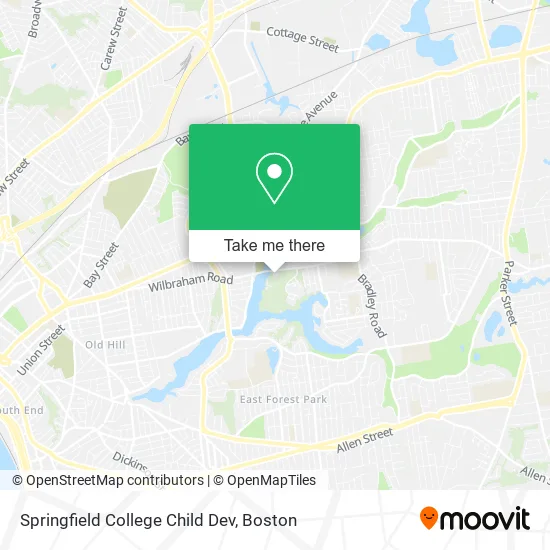 Springfield College Child Dev map
