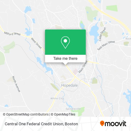 Central One Federal Credit Union map