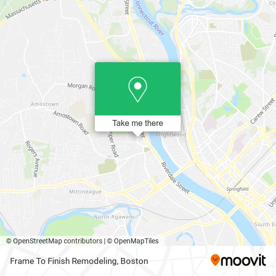 Frame To Finish Remodeling map
