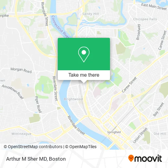 Arthur M Sher MD map